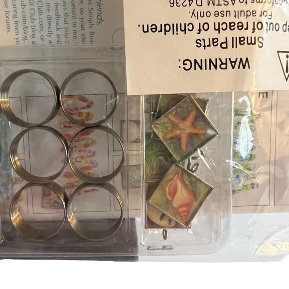 Simply Beads Kit of the Month Club Beading Party Glass Charms Set Sealed - Picture 5 of 6